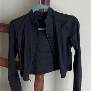 Balance Athletica full zip cropped jacket